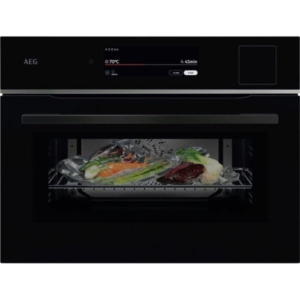 Horno AEG TP9SK821B Cristal Negro Vapor 45cm