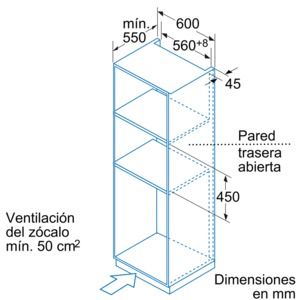 Bosch HBC84H501 Horno Multifunción con Microondas 45 cm.