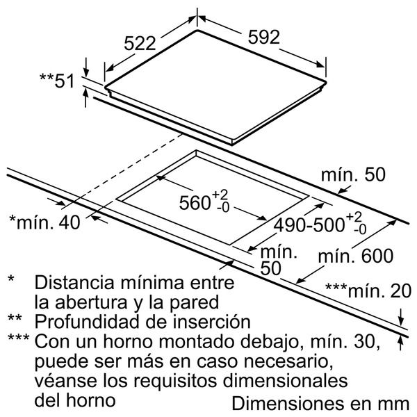 Balay 3EB814ER Placa inducción