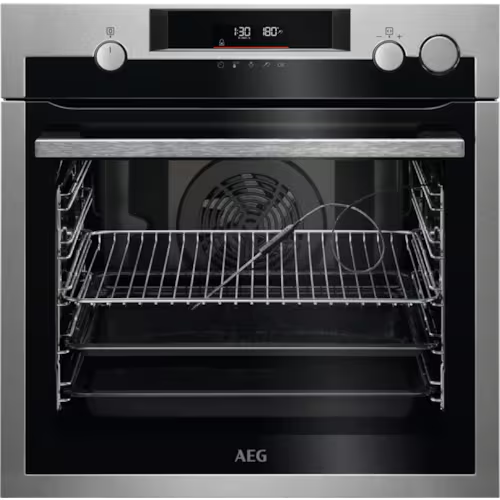 Horno multifunción - AEG BPE577161M, 3 ciclos de pirólisis y 9 funciones (1 a Vapor), Sonda Térmica, Integrable, Sí, 72 l, 568 mm, Negro