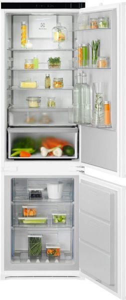 Frigorífico integrable - ELECTROLUX ENA7CE18S1, No Frost, MultiFlow NoFrost, Altura 177,2 cm, Capacidad 249 l, Blanco