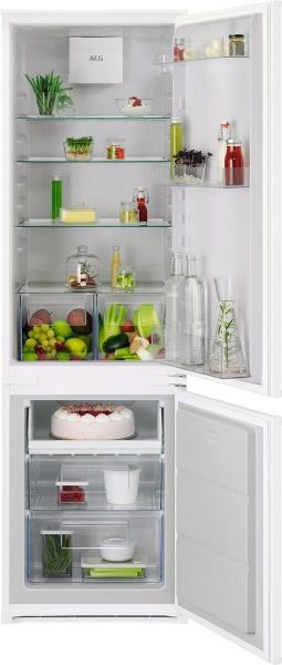 Frigorífico combi integrable AEG 177.2cm blanco clase E