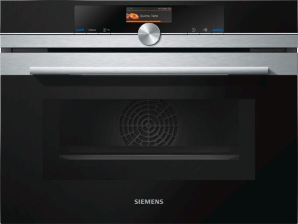 Siemens CM676GBS1 Horno Compacto Pirolítico Multifunción con Microondas 45  cm.