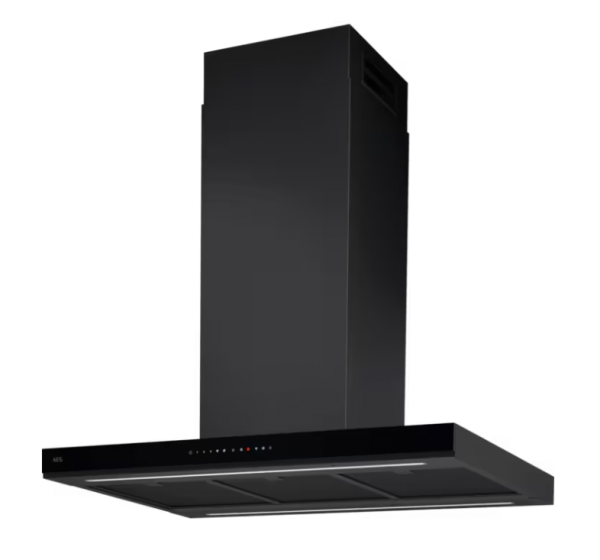 Campana Isla AEG GI87D91CB Acero Negro 90cm