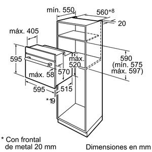 Bosch HBA22B250E Horno Multifunción