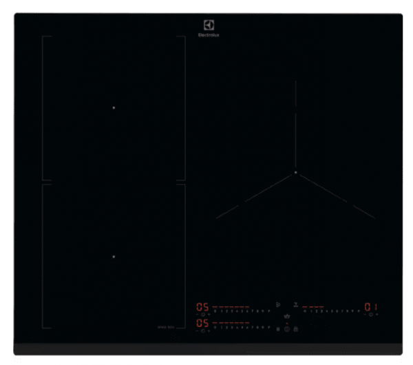 Electrolux LIS62351 Placa de inducción de 60 cm con 3 zonas, Negro