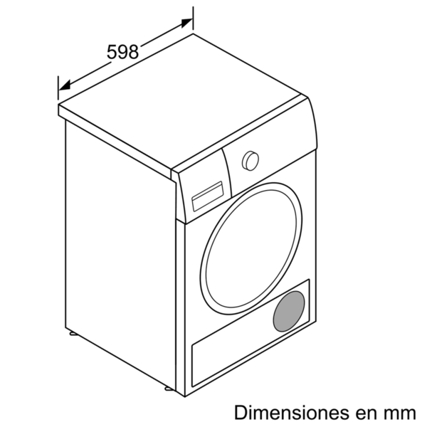 Balay 3SB088BP Secadora con bomba de calor 8kg