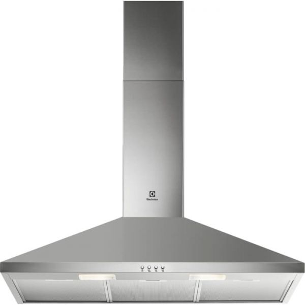 Campana decorativa ELECTROLUX LFC319X con 3 velocidades 90 cm 420 m/h inox clase D