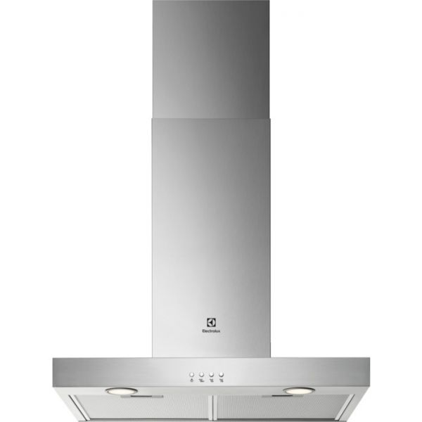 Campana decorativa - Electrolux LFT416X, 3 velocidades, 600 m³/h, Luces LED, 60 cm, Inox