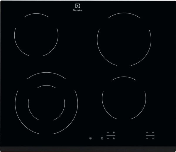 Electrolux EHF6241FOK Placa vitrocerámica de 60 cm, Negro