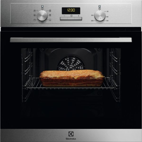 Horno multifunción ELECTROLUX EOH3H00BX 65L Hidrólisis Inox Clase A
