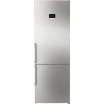 Vista frontal del combi de libre instalación Bosch modelo kgn497ict