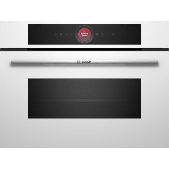 Vista general horno compacto con microondas Bosch CMG7241W1