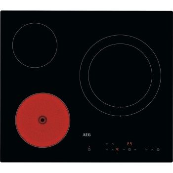 Vista principal de la vitrocerámica AEG modelo HRB63321CK 