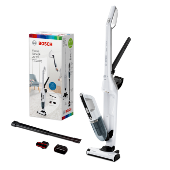 Bosch BBH32551 Aspiradora sin cable, Flexxo Serie 4 25.2V, Blanco