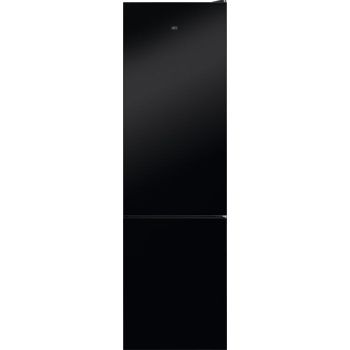 Frigorífico AEG RCB736E7MK con puertas de cristal negro.