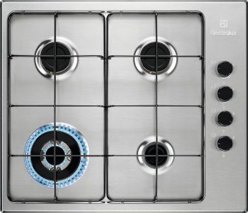 Electrolux EGS6414X Placa gas 4 fuegos 60cm