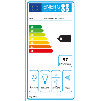 Etiqueta energética campana AEG DBE5982HR 