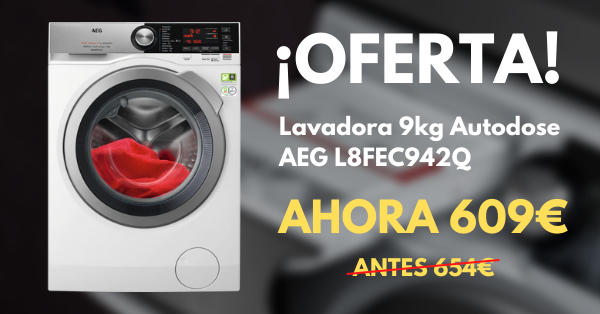 Oferta lavadora AEG L8FEC942Q