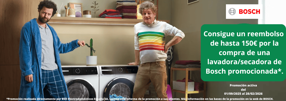 Promoción reembolso Lavado y Secado Bosch 2025
