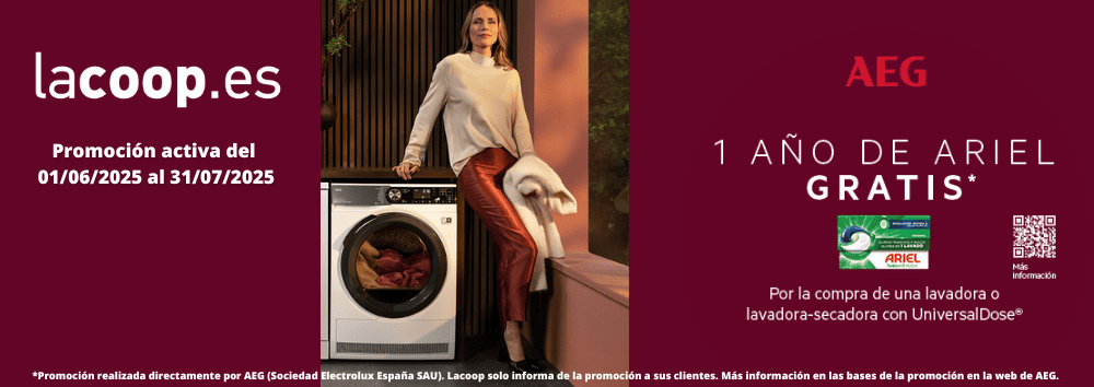 Promoción 1 año de Ariel PODS® gratis con AEG