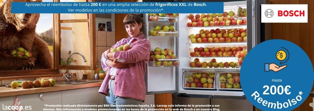Promoción reembolso frigoríficos XXL de Bosch