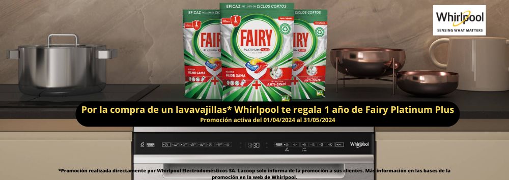 Promoción Fairy y Whirlpool