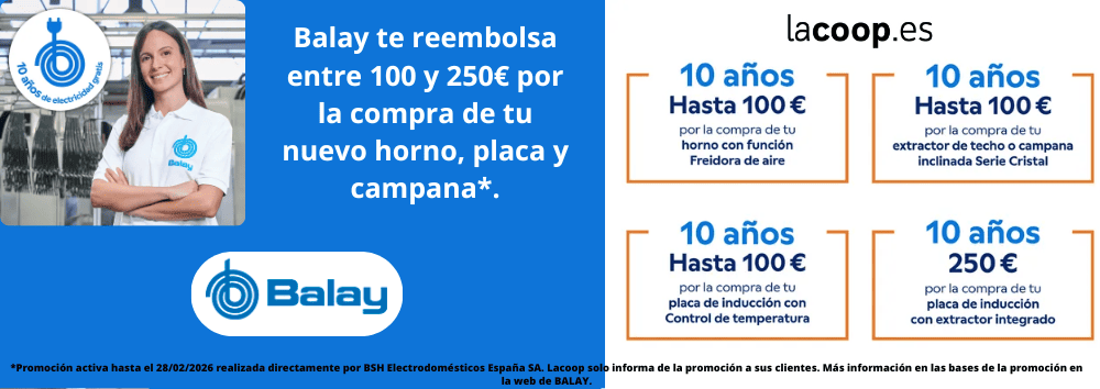 Promoción Balay Horno, inducción y campana 2025
