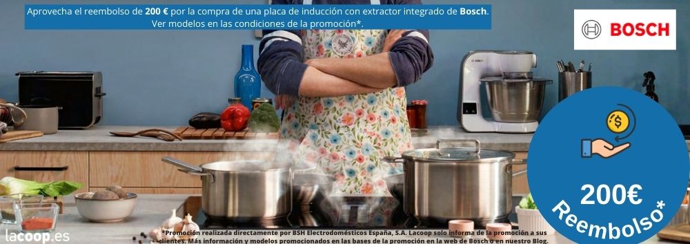 Promocion reembolso placa con extractor de Bosch